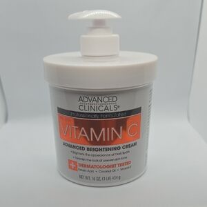 Advanced Clinicals Vitamin C Brightening Cream - White and Orange